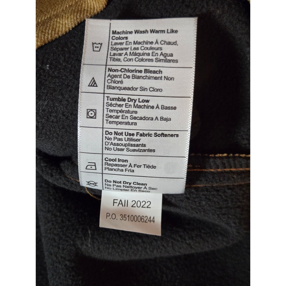 Carhartt Mens 2XL Jacket Rain Defender Relaxed Fit Hooded Tan Brown Thick - Picture 7 of 10